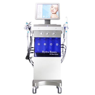 China For commercial & Home use hot sale 2022 salon and home use beauty machine 9 in 1 multifunction portable oxygen dermabrasion hydrogen facial skincare machine for sale