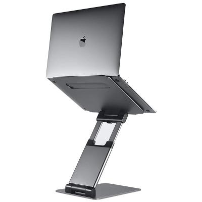 China Foldable Laptop Stand Adjustable Laptop Stand Aluminum Ventilated Standing Laptop Stand for sale