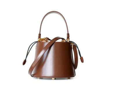 China Fashoion Designer Luxury Handbag Leather Cross - Bulk Body Handbags Women's Genuine Leather Bag Bucket Bag for sale