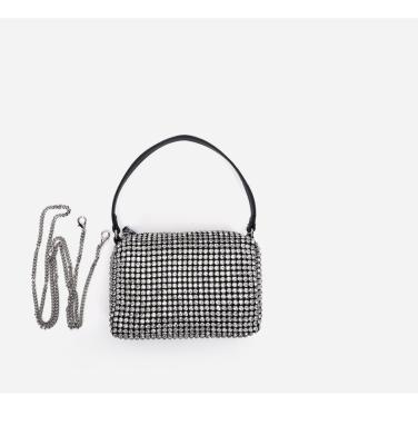 China 2020 Dress One-Shoulder Bag Female Handbag Handmade Rhinestone Bag Full Of Rhinestone Clutch Evening Handbag for sale