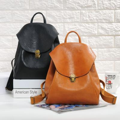 China 2019 designer luxury fashion backpack anti-theft genuine leather women for sale