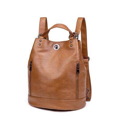 China Multi Functional Retro Vintage Manufacturers OEM Ladies Shoulder Bag Backpack for sale