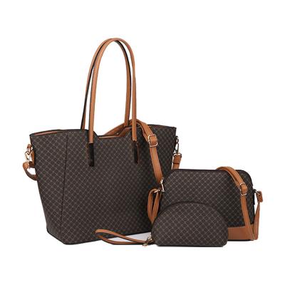 China High Quality Wholesale Fashion Designer 3 Piece Set Women Bags Custom Brand Ladies Bags Handbag Set For Women for sale