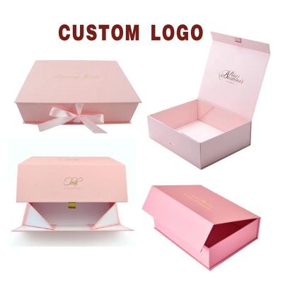 China Handmade Various Cardboard Gift Box Flat Magnet Closure Custom Package Gift Box for sale