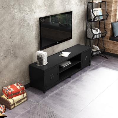 China Industrial loft Living room industrial wind TV cabinet small family iron art retro  low cabinet audio-visual cabinet locker for sale