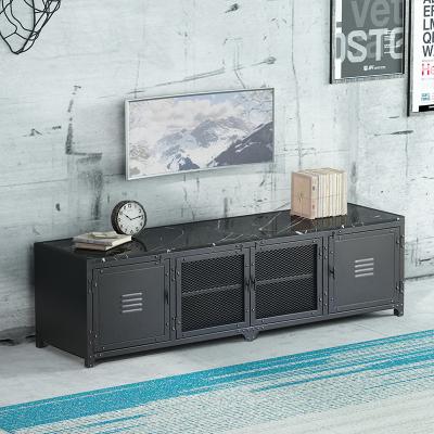 China EUROPEAN Northern Europe Living room iron TV stand cabinet display cabinet simple small family light luxury floor cabinet low for sale