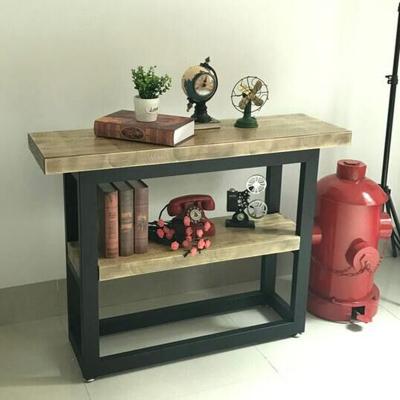 China Industrial American style solid wood wall table porch table living room porch for small table narrow for sale