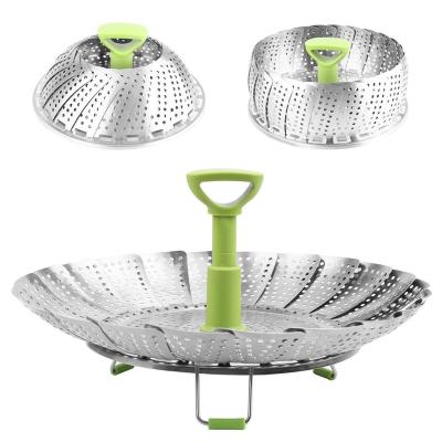 China Sustainable Durable Kitchen Cookware Stainless Steel Basket Strainer for sale