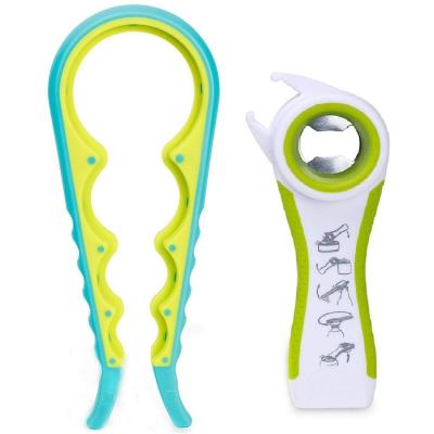 China All-in-one viable jar opener and bottle opener for all sizes of jar/bottle, soda can bottle opener - great for weak hands and elders for sale