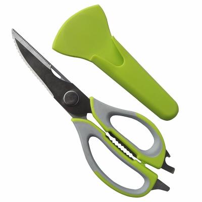 China PP+TPR kitchen shears heavy duty and come-Apart for kitchen accessories, kitchen scissors disassemble with the best shear of cooking scissors, for sale