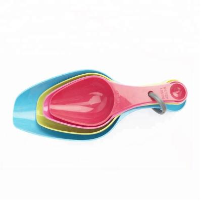 China Viable Hot Selling Measuring Cups/Multifunctional Plastic Spoons Measuring 4pc Set Measuring Cup Ice Scoop for sale