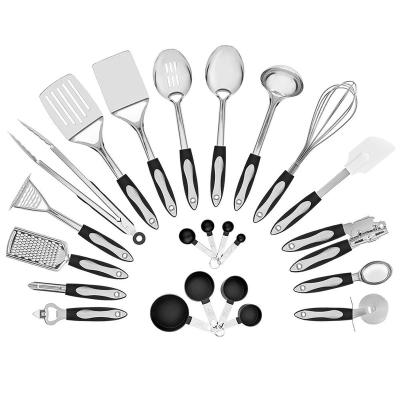 China Sustainable 23-Piece Stainless Steel Kitchen Utensil Set-Kitchen Utensils Cooking Tools for sale