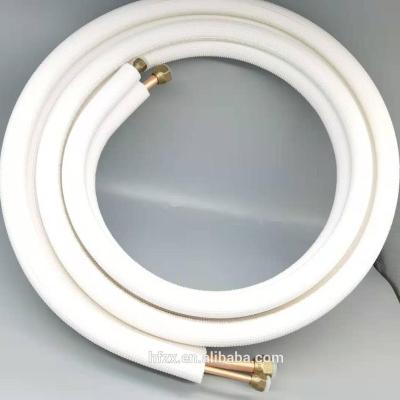 China Home Air Conditioner Insulation Copper Aluminum Tub 20 Meters R410 AC Pair Coil Insulated Copper Tube for sale