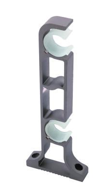 China Heavy Loading Curtain Pole Bracket Double Curtain Rod Brackets Easy Installation for sale