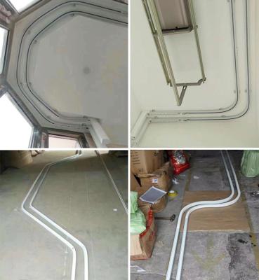 China 22mm Diameter 1mm Thickness Remote Control Curtain Track For Home for sale