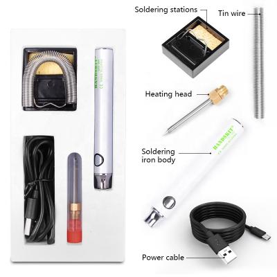 China Best Mini Soldering Irons Low Voltage Mini Pencil Grip DC 5V 8W USB Adjustable Welding Iron Repair Portable Mobile Electric Welding Iron for sale