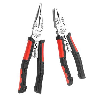 China Explosion Proof 7 in 1 Spring Pliers Skyasia Alicate DIY Tool Wire Needle Needle Pliers Multifunctional Electrician Wire Cutter for sale