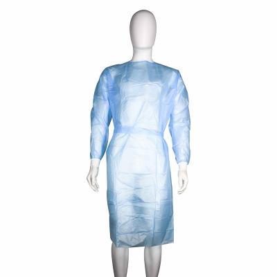 China High Quality Disposable Hospital Isolation Gown Long Sleeve Isolation Gown With White Cuffs for sale