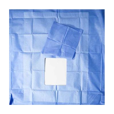 China New High SMS Disposable Sterile Surgical Dental Laparotomy Drape Surgical Drape Laparotomy for sale