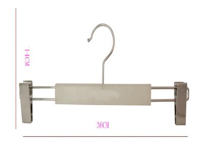 Китай Вешалки тяжелого дыхания зажима металла короткой шеи, компактное см вешалок одежд 14 брюк высокое продается