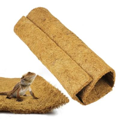 China Sustainable Reptile Coconut Pad Reptile Cushion Breathable Soft  Lining Lizard  Natural Mat Habitat Pet Supplies for sale