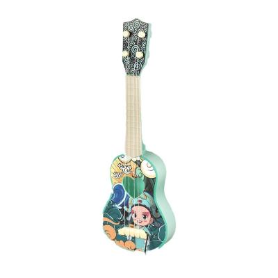 China Chinese style Best-selling national trend guitar children's toy Ukulele National style simulation instrument beginners can play children's gif for sale