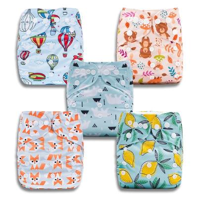 China Printed Best-selling baby washable diaper pants Printed leakproof cloth diaper breathable baby training pants Class A diaper for sale