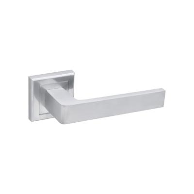 China NEW Modern Design Aluminum Door Handle For Window Glass Door Satin Nickel Finish Wood Type for sale