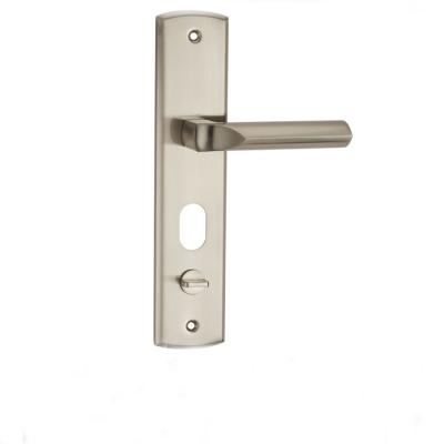 China MVM Europe Modern Market Aluminum Lever Handle On Plate Wood Door Handle for sale