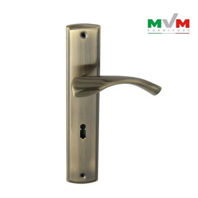 China Modern European Classic Heat Resistant Plate Design Aluminum Door Handle for sale