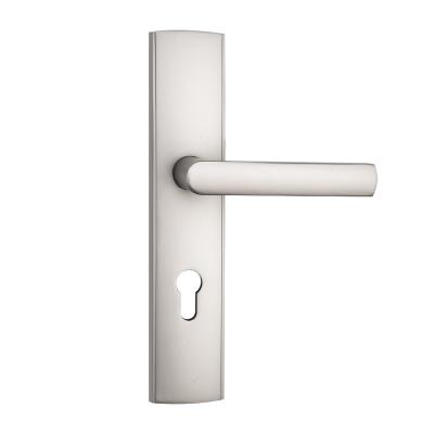 China Door OEM Zinc Door Handle On Plate Interior for sale