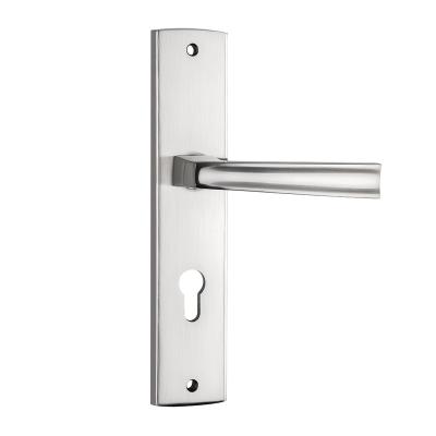 China Door OEM Zinc Door Handle On Plate Interior for sale