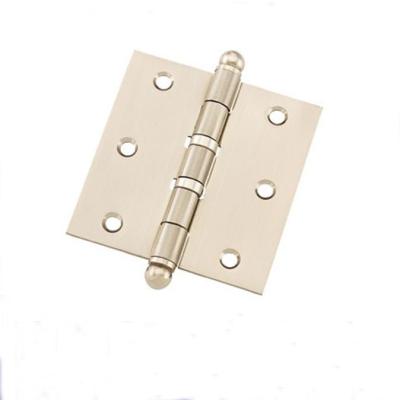 China Modern Popular Crown Head Around SN Finish Iron Flat Door Hinge for sale