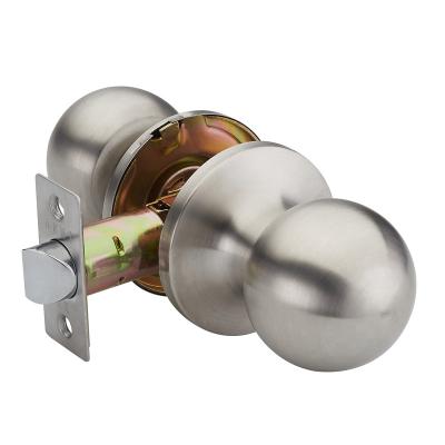 China South America Modern Iron Cylindrical Entry Round Knob Door Lock for sale