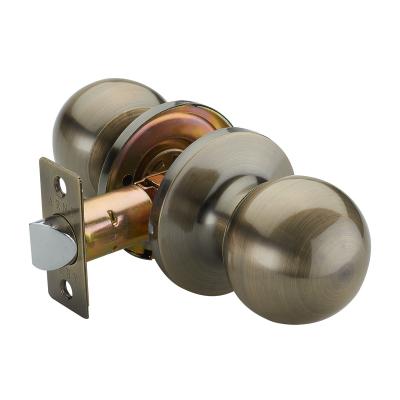 China Door Factory Supply Brass Round Iron Antique Door Knob Cylinder Locks for sale