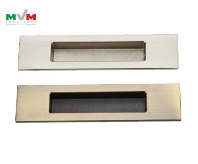 China MVM Door Zinc Alloy Concealed Door Handles Concealed Built-in Pulls Recessed Handle Sliding Door Puller for sale