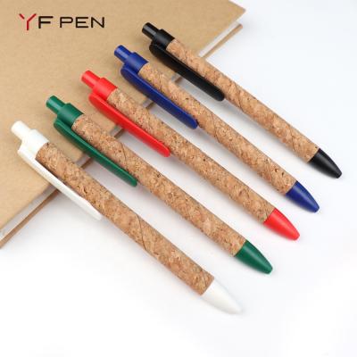 China 2022 New Normal Cork Material Eco Friendly Pen Wholesale Ballpoint Pens for sale