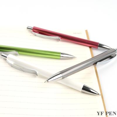 China 2021 New Promotional Pen Business Custom Luxury Hot Ball Pen With Metallic Barrel And Metal Clip for sale