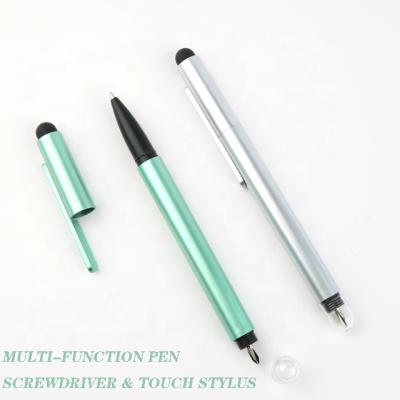 China Parker Promotional Tool Pen Plastic Multi 3 Function in 1 Pen Touch Stylus Ball Pen Screwdriver for sale