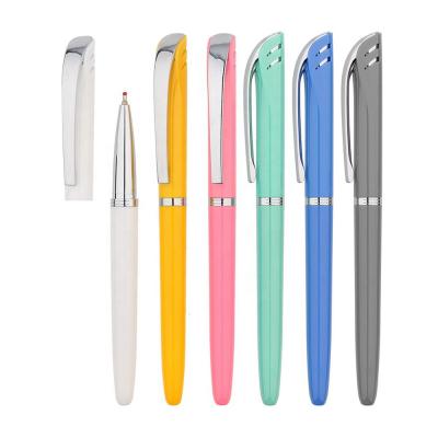 China Semi Gel In School Wholesale Personalized Good Plastic Smooth Writing Kids Promotional Pens With Semi Gel Ink Refill for sale