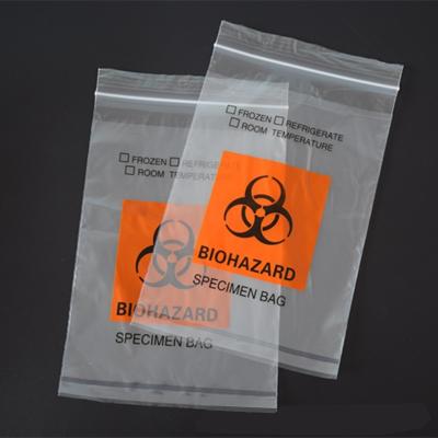 China Lab Specimen Transport Bags/Zip Bags With Pocket     Back to Biohazard bags for sale