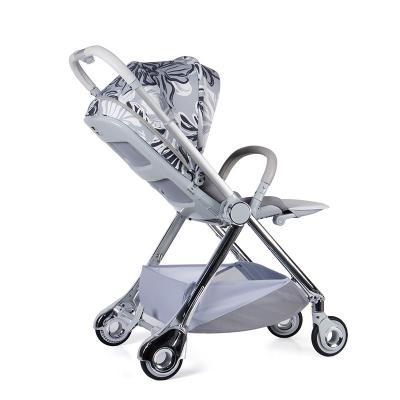 China Wholesale High Quality Magnesium Alloy Luxury Umbrella 3 in 1 Babystroller Baby Safety Alloy Stroller for sale