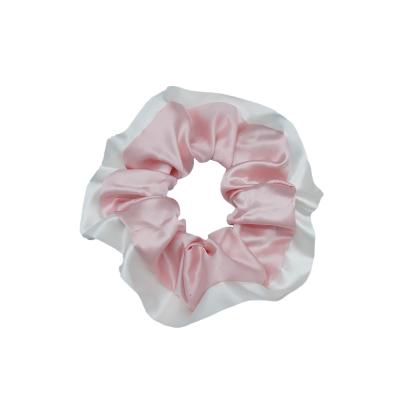 China Fashionable Women Silk Hair Scrunchies Factory Price Eco - Friendly Designed Silk Scrunchies for sale