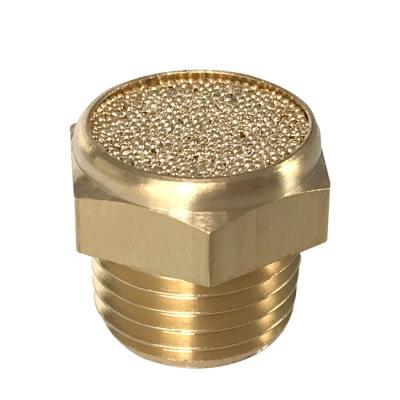 China Pneumatic Fit Brass Flat Head Muffler /Muffler Reduction for sale