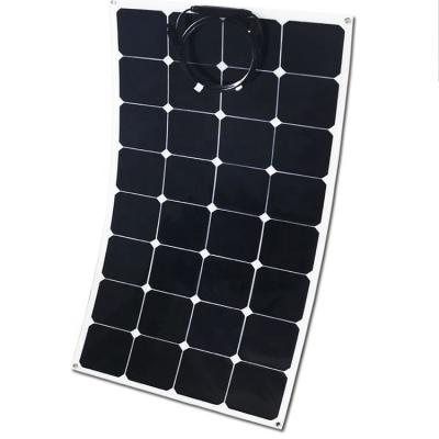 China Custom Size Campervan House Roof Top 100 Watts Flexible Mono Cell 100Watt Half Crystalline Home Solar Panels For Mobile Homes 1050*540*3(mm)/OEM for sale