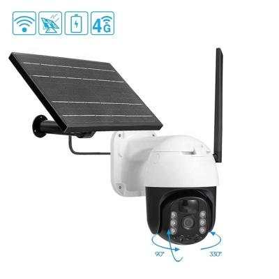 China Human Motion Tracking Low Power Consumption 360 Security 4G Lte CCTV 1080P Wifi Outdoor Rotating Solar Power Battery 4G Dome CCTV Wifi Camera for sale