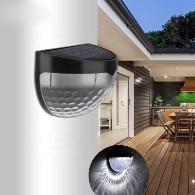 China Garden Led Piwered Outdoor Solar Powered Motion Sensor Led Semicircular Wall Lights Outdoor Lighting Waterproof Solar Wall Light for sale