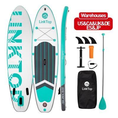 China New Design Unisex Inflatable Drop Stitch Material Inflatable SUP Stand Up Paddle Boards Include Customized Surf Board LOGO for sale