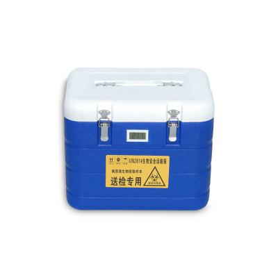 China Insulated Cheap Price Portable Hard Large Capacity Cooler Box To Transport Biosafety Shipping Box for sale