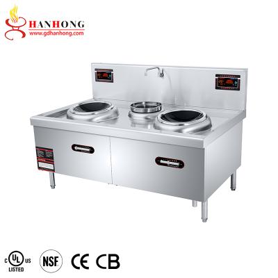 China energy & Commercial Kitchen Appliances 15KW 2 Burner Induction Cooker Induction Cooker Cooking Equipment For Restaurant for sale